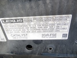 2007 LEXUS GS350 BLACK 3.5L AT Z18140